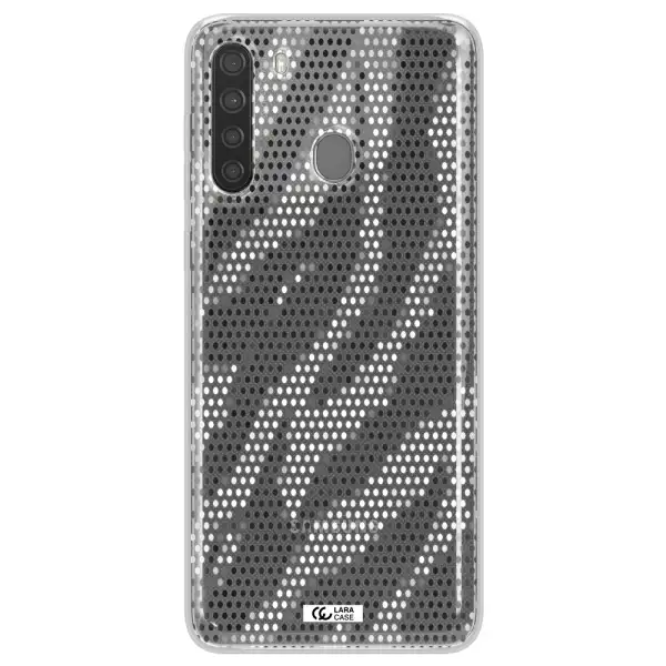 Zebra Dots Samsung A21 Clear TPU Case