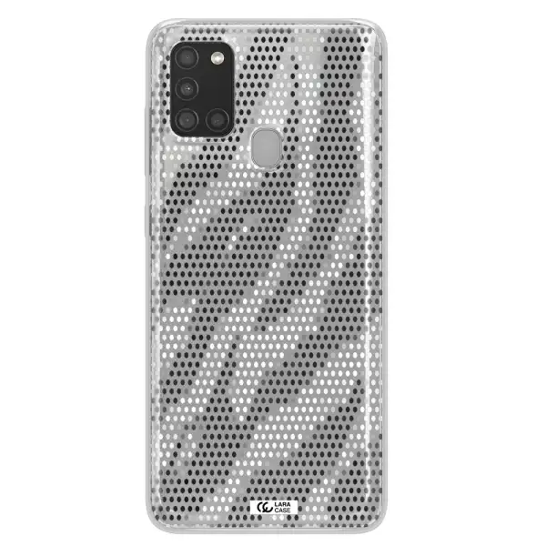 Zebra Dots Samsung A21S Clear TPU Case