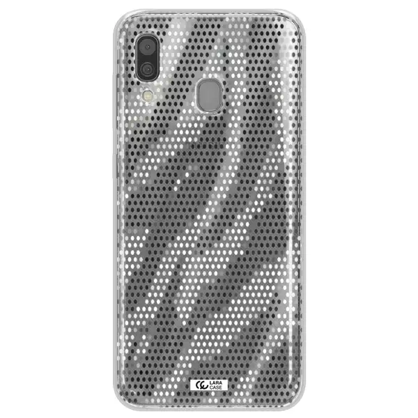Zebra Dots Samsung A30 Clear TPU Case