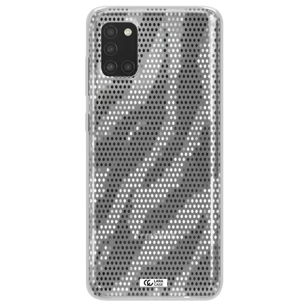 Zebra Dots Samsung A31 Clear TPU Case