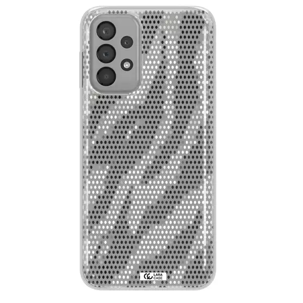 Zebra Dots Samsung A33 Clear TPU Case