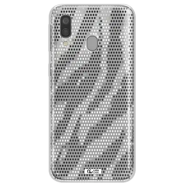 Zebra Dots Samsung A40 Clear TPU Case