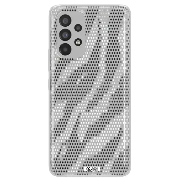 Zebra Dots Samsung A53 Clear TPU Case
