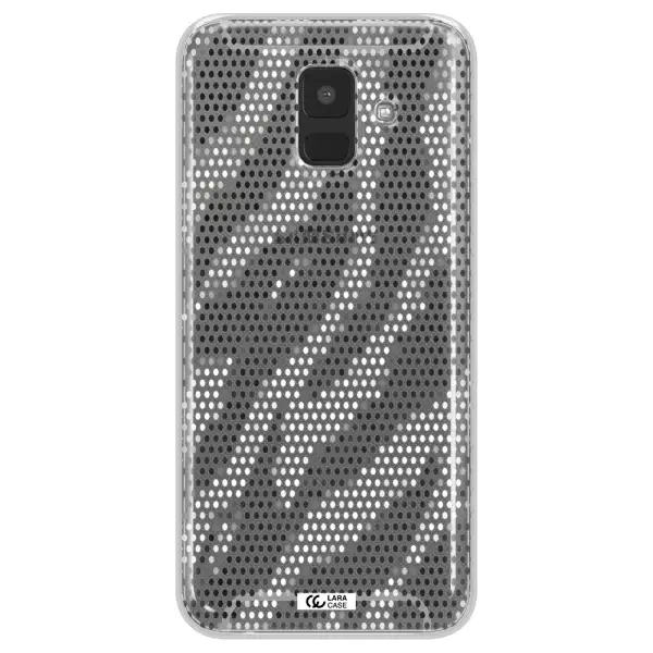 Zebra Dots Samsung A6 Clear TPU Case