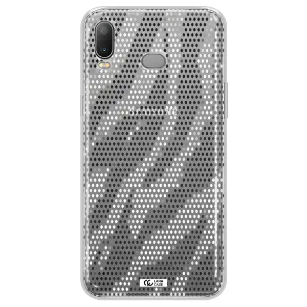 Zebra Dots Samsung A6S Clear TPU Case
