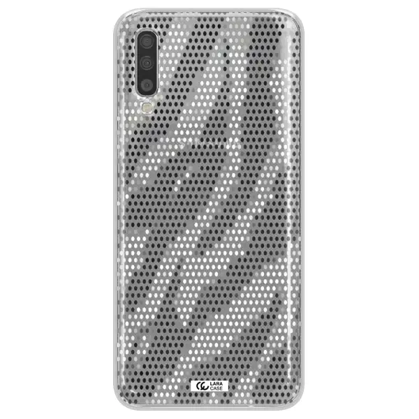 Zebra Dots Samsung A70 Clear TPU Case