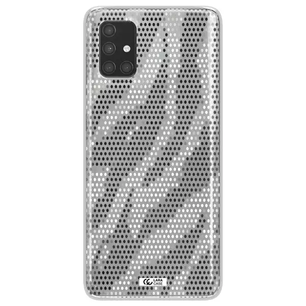 Zebra Dots Samsung A71 Clear TPU Case