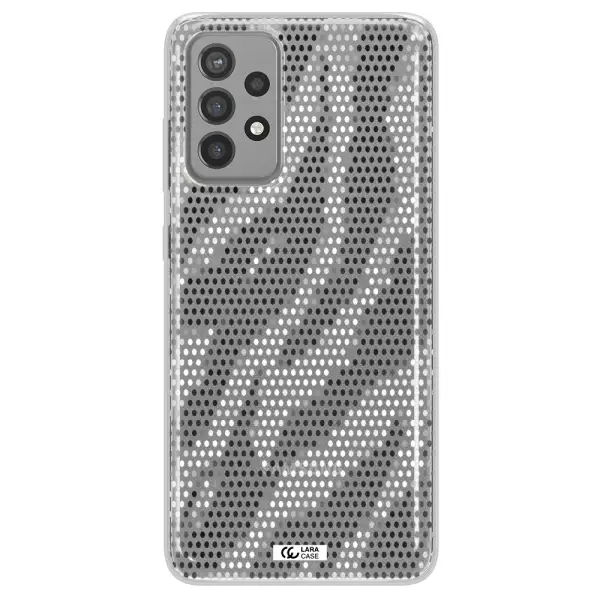 Zebra Dots Samsung A72 Clear TPU Case