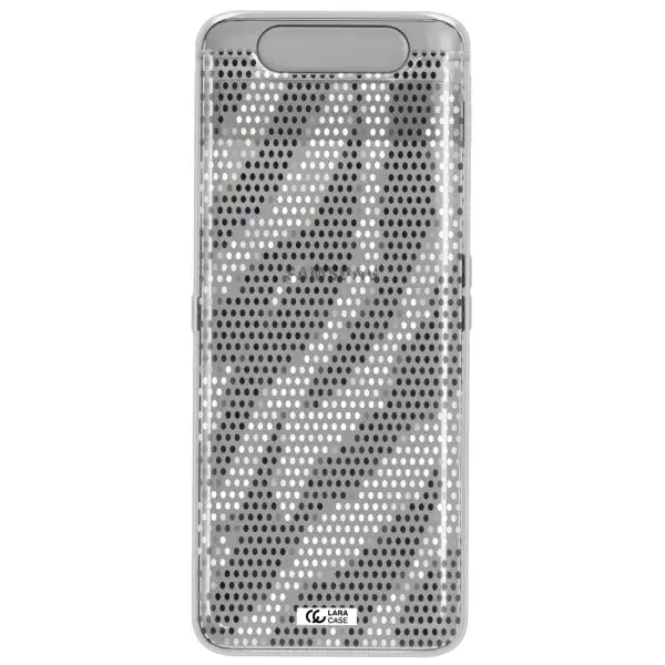 Zebra Dots Samsung A80 Clear TPU Case