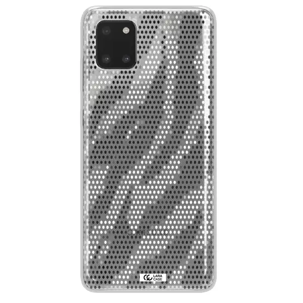 Zebra Dots Samsung A81 Clear TPU Case