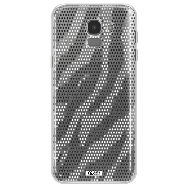 Zebra Dots Samsung J6 Clear TPU Case