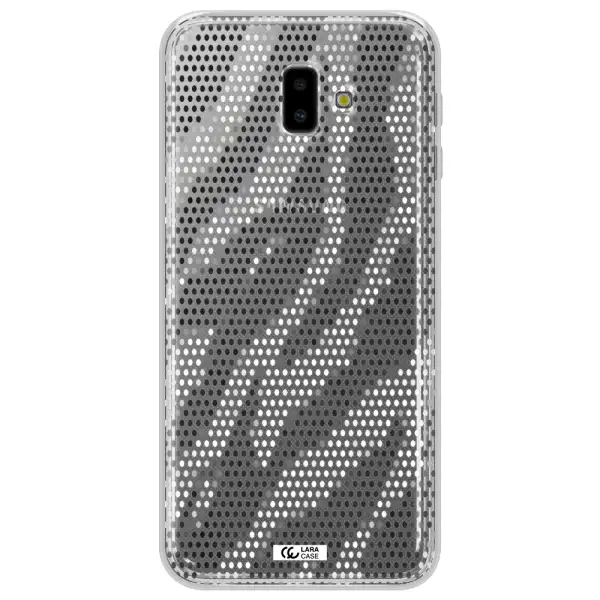 Zebra Dots Samsung J6 Plus Clear TPU Case