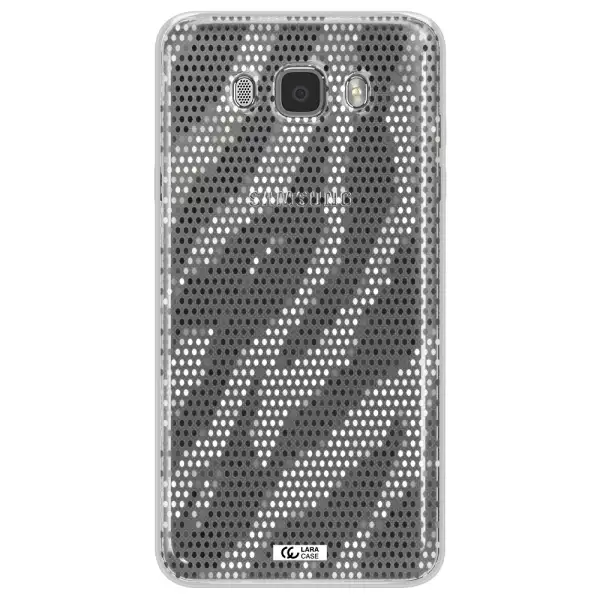 Zebra Dots Samsung J7 2016 Clear TPU Case