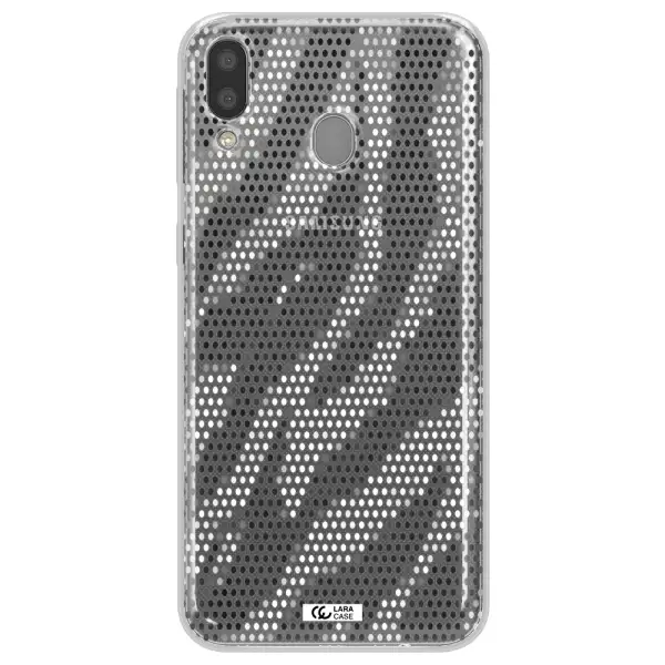 Zebra Dots Samsung M20 Clear TPU Case