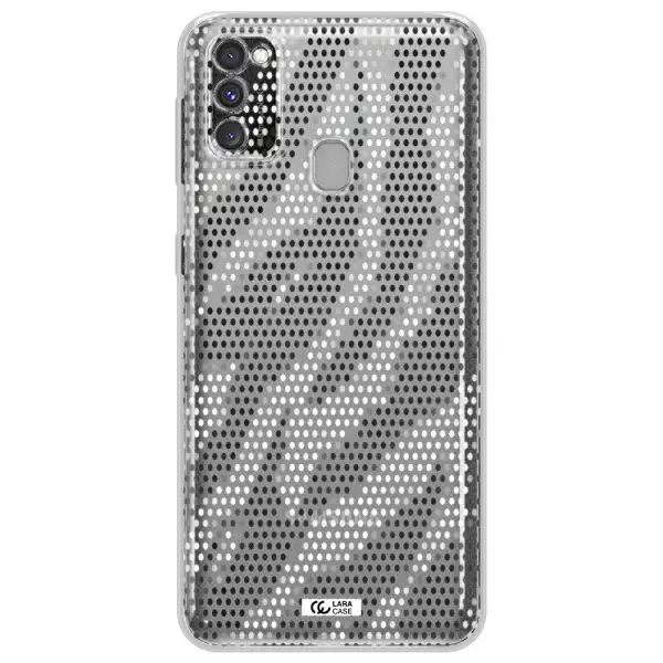 Zebra Dots Samsung M30S Clear TPU Case
