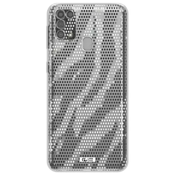 Zebra Dots Samsung M31 Clear TPU Case