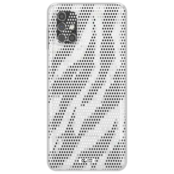 Zebra Dots Samsung M31S Clear TPU Case