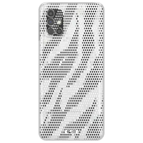 Zebra Dots Samsung M51 Clear TPU Case