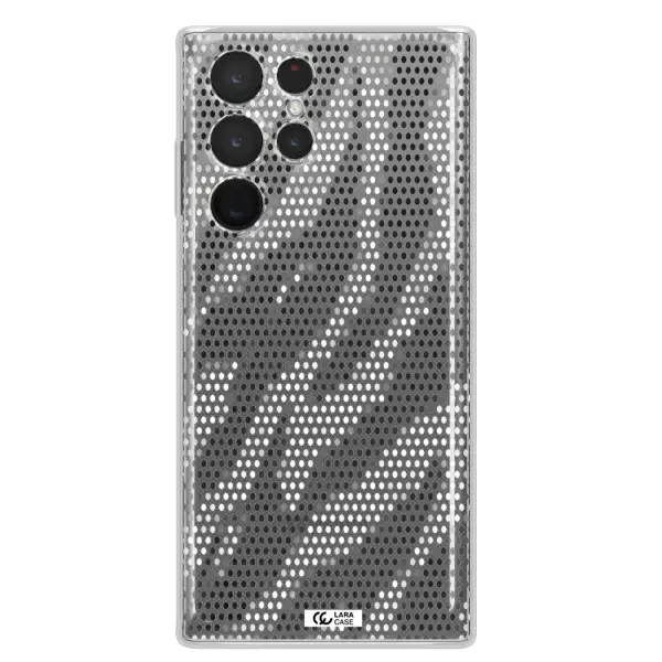 Zebra Dots Samsung S 22 Ultra Clear TPU Case