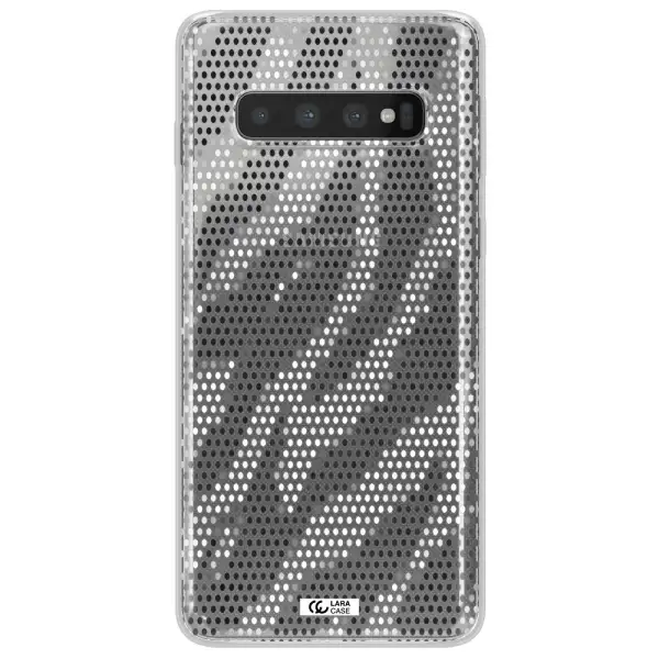 Zebra Dots Samsung S10 Clear TPU Case