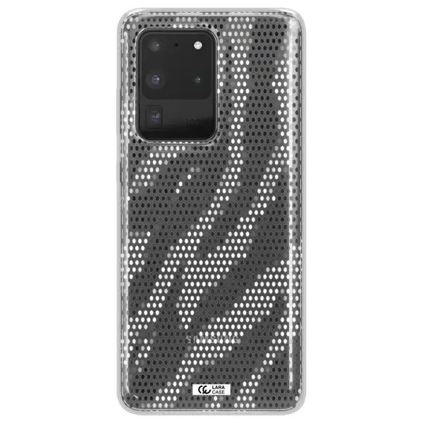 Zebra Dots Samsung S20 Ultra Clear TPU Case