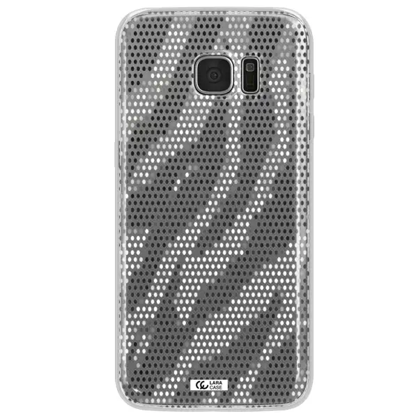 Zebra Dots Samsung S7 Edge Clear TPU Case