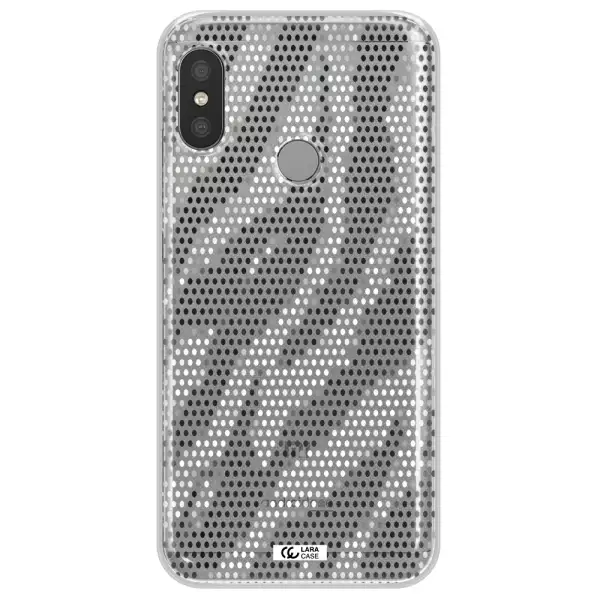 Zebra Dots Xiaomi Redmi 6 Pro Clear TPU Case