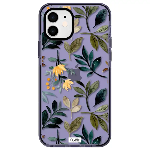 Fall Flowers Apple iPhone 11 impact Lilac Case