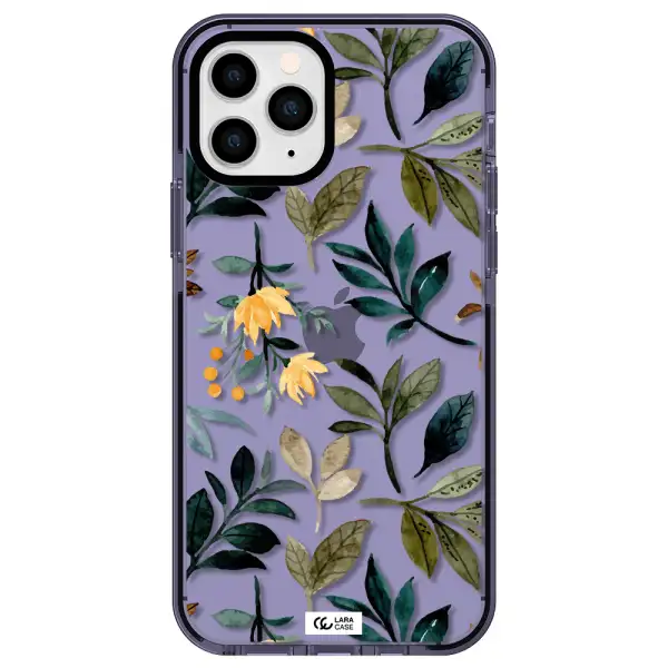 Fall Flowers Apple iPhone 11 pro impact Lilac Case