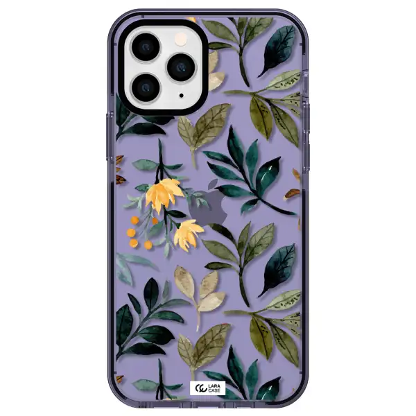 Fall Flowers Apple iPhone 11 pro max impact Lilac Case