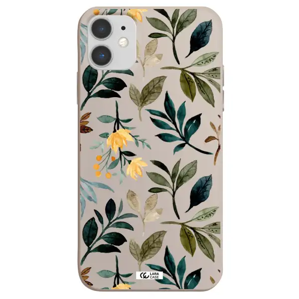 Fall Flowers Apple iPhone 11 Silicone Stone Case
