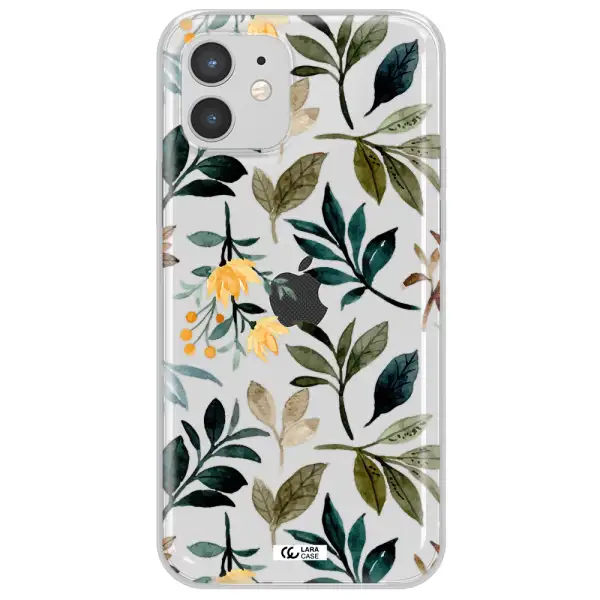 Fall Flowers Apple iPhone 12 Clear TPU Case