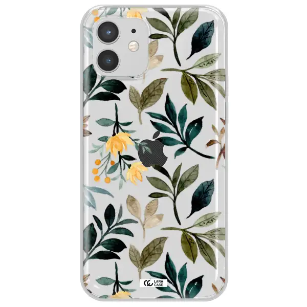 Fall Flowers Apple iPhone 12 mini Clear TPU Case