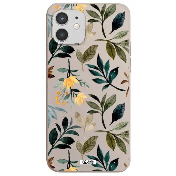 Fall Flowers Apple iPhone 12 mini Silicone Stone Case