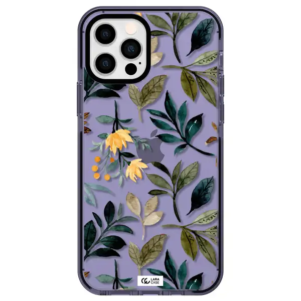 Fall Flowers Apple iPhone 12 pro impact Lilac Case