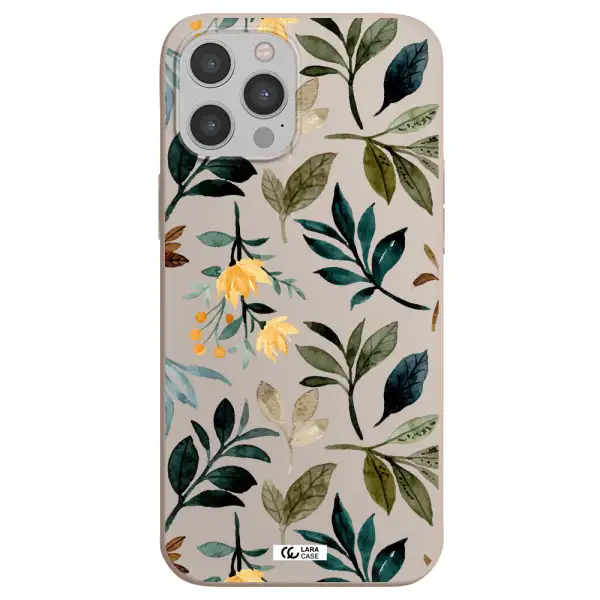 Fall Flowers Apple iPhone 12 pro max Silicone Stone Case