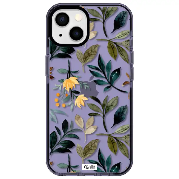 Fall Flowers Apple iPhone 13 impact Lilac Case