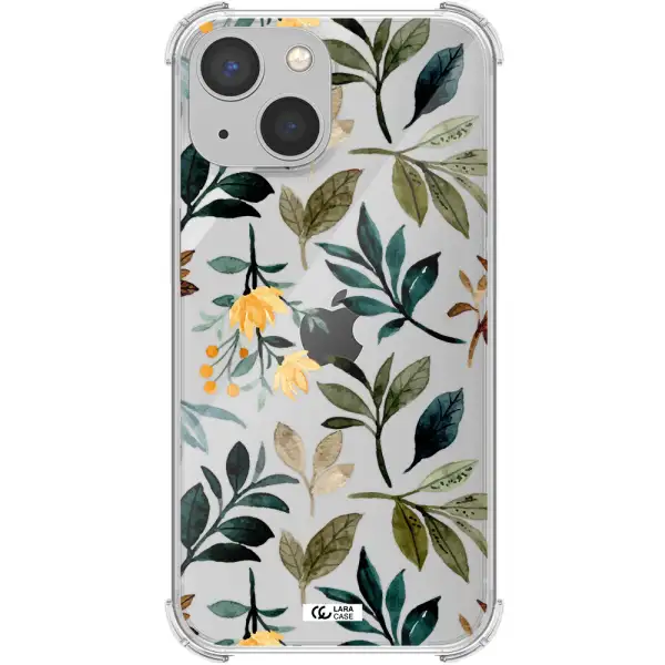 Fall Flowers Apple iPhone 13 mini Clear PC Case