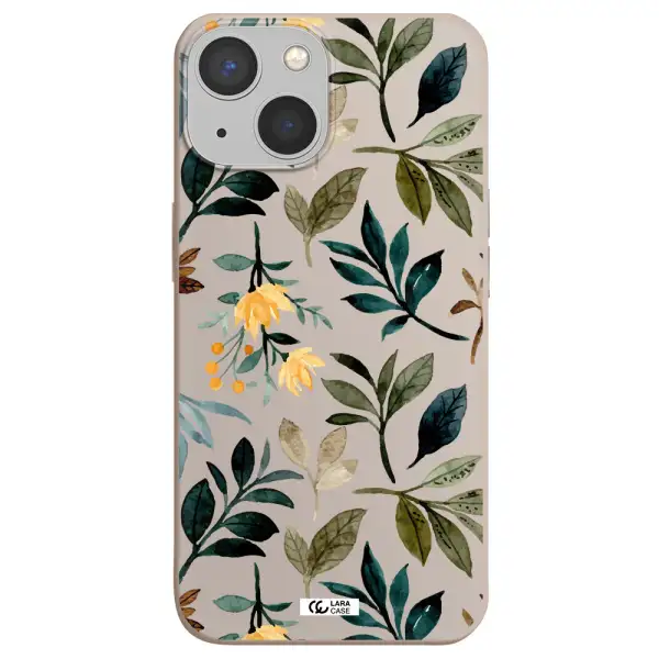 Fall Flowers Apple iPhone 13 mini Silicone Stone Case