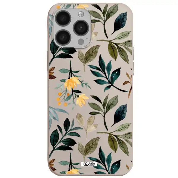 Fall Flowers Apple iPhone 13 Pro Max Silicone Stone Case