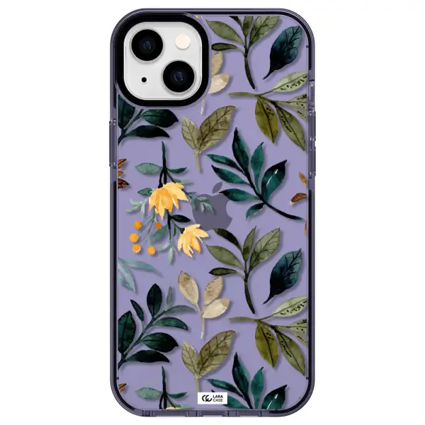 Fall Flowers Apple iPhone 14 plus impact Lilac Case