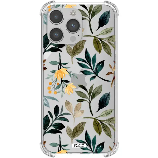 Fall Flowers Apple iPhone 14 pro Clear PC Case