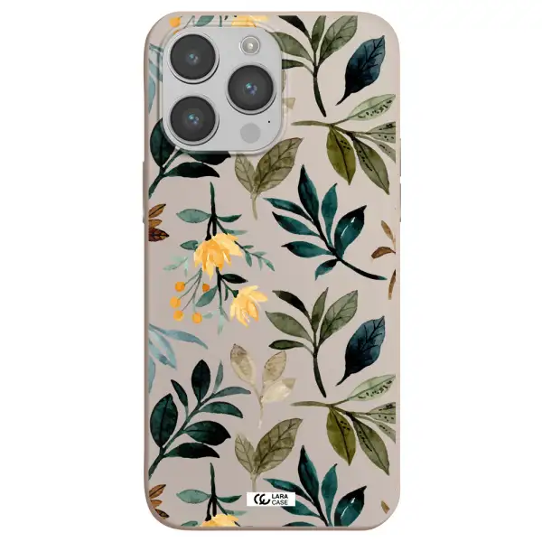 Fall Flowers Apple iPhone 14 pro Silicone Stone Case