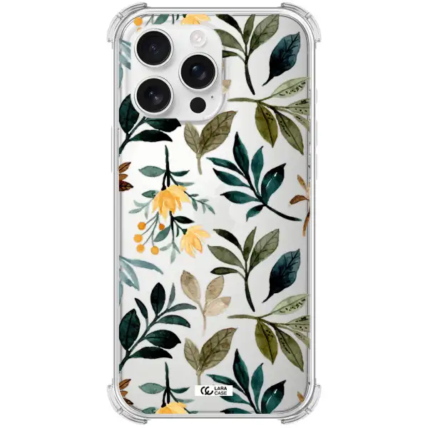 Fall Flowers Apple Iphone 16 Pro Max Clear Pc Case
