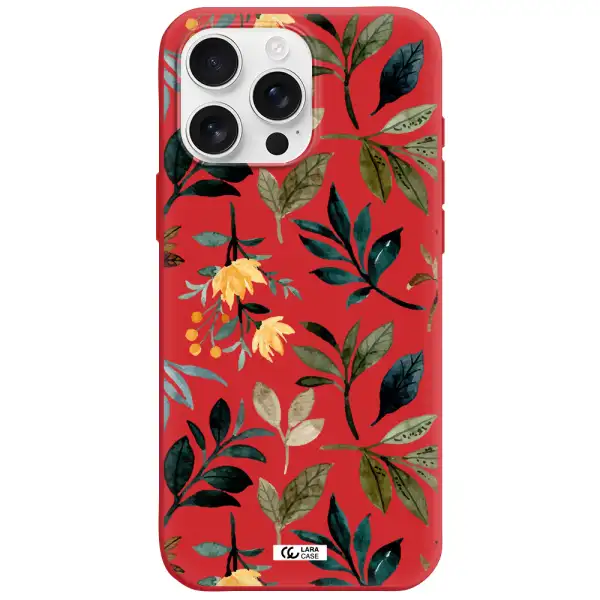 Fall Flowers Apple Iphone 16 Pro Max Silicone Stone Case