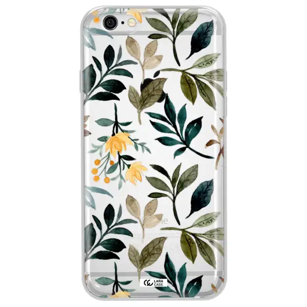 Fall Flowers Apple iPhone 6 plus Clear TPU Case