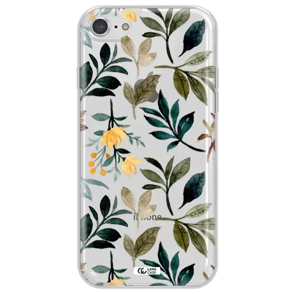 Fall Flowers Apple iPhone 8 Clear TPU Case
