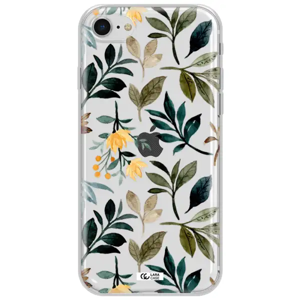 Fall Flowers Apple Iphone Se 2020 Clear Tpu Case