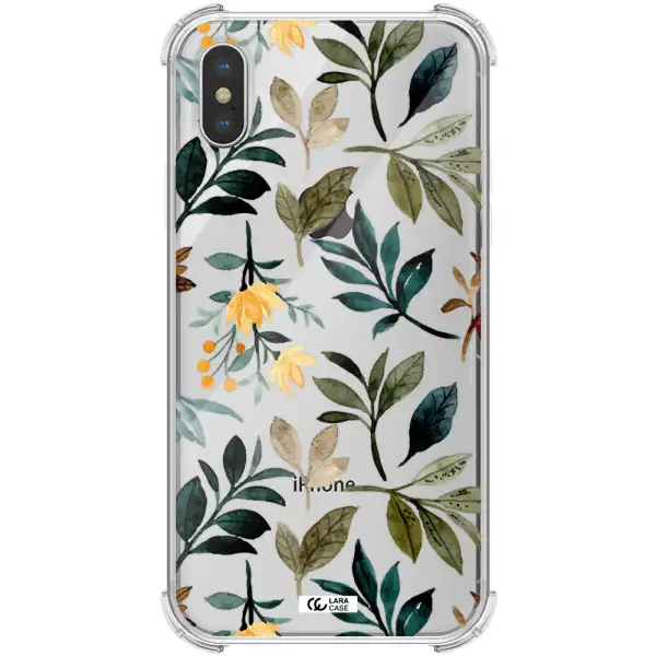 Fall Flowers Apple iPhone X Clear PC Case