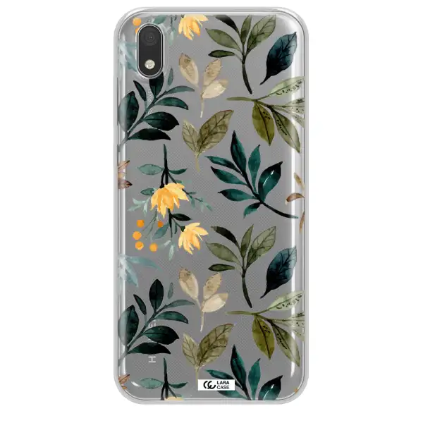 Fall Flowers Huawei Honor 8S Clear TPU Case